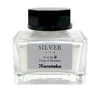 Kuretake Ink-Cafe Goutte d'encre scintillante, pâte d'argent, ajoutez un éclat nacré ou pailleté à votre encre