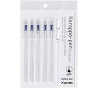 Kuretake Karappo Pen Self Ink Pen, Fine tip 5pcs set, Empty pen, Making original pens with your favorite color ink, AP-Certified, For lettering, calligraphy, illustration, drawing, made in japan
