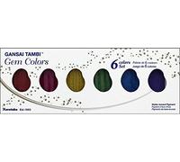 Kuretake KUR03589 Gansai Tambi Lot de 6, 1 pièce (lot de 1), couleurs de pierres précieuses