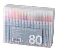 Kuretake Lot de 80 marqueurs en Plastique, Couleurs Assorties, 21,1 x 7,1 x 16 cm