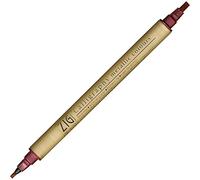 Kuretake Marqueur double ZIG Memory System MS-8400-126, Couleur métallisée, Rouge
