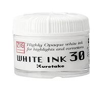 Kuretake ZIG CARTONIST WHITE INK 30 [30 g] (Japan Import)