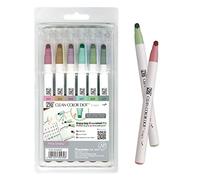 Kuretake Zig Clean Color Marqueurs DOT simples (couleurs fumées douces)
