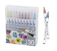 Kuretake ZIG Clean Color Real Brush 30 Smoky colors set, Aquarelle Brush Pen, RB-6000AT/30VA
