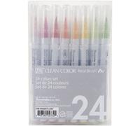 Kuretake ZIG Clean Color Vritables marqueurs pinceau 24/emballage