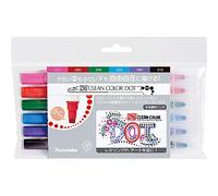 Kuretake Zig Clean TC6100/6V Lot de 6 marqueurs à base d'eau