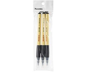 KURETAKE ZIG CORPORATION Bimoji Fude Pen Lot de 3 pinceaux BLCK Noir