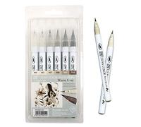 Kuretake Zig Marqueur pinceau de couleur propre, pointes flexibles, stylos aquarelle pour peinture, dessin, calligraphie et lettrage