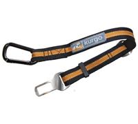 Kurgo Attache directe à la ceinture de sécurité (universelle) pour chiens, Taille Ajustable, Installation rapide et facile, orange/noir