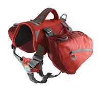 Kurgo Baxter Sac à Dos pour Chien, Sac Harnais pour randonnée, Camping et Voyage, réfléchissant, léger, pour Grands Chiens, L, Rouge