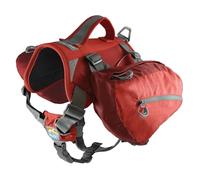 Kurgo Baxter Sac à Dos pour Chien, Sac Harnais pour randonnée, Camping et Voyage, réfléchissant, léger, pour Chiens Moyens et Grands, M, Rouge