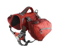 Kurgo Baxter Sac à Dos pour Chien, Sac Harnais pour randonnée, Camping et Voyage, réfléchissant, léger, pour Grands Chiens, L, Rouge
