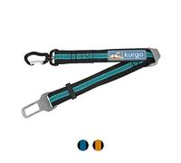 Kurgo Ceinture de Sécurité Pivotante pour Chien, Fixation Direct, Ajustable, Installation Facile et Rapide, Bleu/Noir