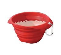 Kurgo Gamelle Pliable pour Chien, Silicone sans PVC ni BPA, Convient pour la Nourriture et l'eau, capacité de 700 ML, Rouge