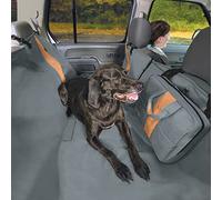 Kurgo Hamac de siège arrière pour Chien, Convertible en Housse de Protection, imperméable et résistante, Taille Unique, s’adapte à la Plupart des véhicules, Gris foncé