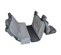Kurgo Hamac de Voiture de Banquette arrière complète Coast to Coast Heather pour Chien, Housse de Protection Hydrofuge, étanche, Largeur 140 cm, Gris