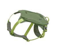 Kurgo Harnais pour chien Cascade, sac à dos de randonnée pour chien, harnais pour animal de compagnie avec sac à dos pour le camping avec un chien, taille M, vert