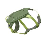 Kurgo Harnais pour Chien Cascade, Sac à Dos de randonnée pour Chien, Harnais pour Animal de Compagnie avec Sac à Dos pour Le Camping avec Un Chien, Taille S, Vert