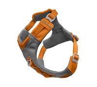 Kurgo Journey Air - Harnais Gilet pour Chiens, Harnais de randonnée pour Course et Promenade pour Animaux domestiques, réfléchissant, rembourré, poignée de contrôle, Clip Avant Anti-Traction (Orange,