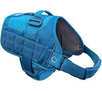Kurgo K01972 Harnais de Sécurité pour Chien Canicross Compatible Molle Urbain Rsg Bleu/Noir pour Les Petits Moyens/Grands Chien