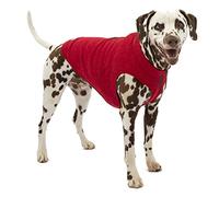 Kurgo K9 Core Dog Sweater | Sweat pour Chien | Veste Polaire pour Chien | Doublure en Polaire | Léger | Ouverture pour Harnais | Col réglable | Rouge chiné | 5 Tailles (X-Small)