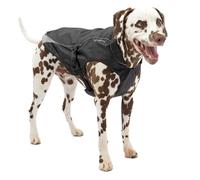Kurgo Manteau RSG North Country pour Chien, Imperméable, Veste avec Doublure en Molleton, réfléchissant, lumières LED, Noir, Moyen (M)