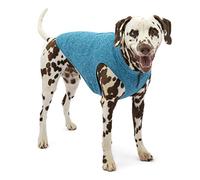 Kurgo Pullover pour chien Core Sweater – polaire légère, fermeture éclair à double sens, XL Bleu