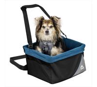 Kurgo Rover Siège rehausseur pour petits chiens ou chats, siège auto avant et arrière pour chien, siège auto pour animaux de compagnie, sangle de ceinture de sécurité pour chien, aide avec le mal de