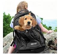 Kurgo Sac à dos pour chien G-Train K9 Noir, sac à dos pour animaux de compagnie, transporteur pour animaux de compagnie, sac de voyage pour animaux de compagnie Noir G