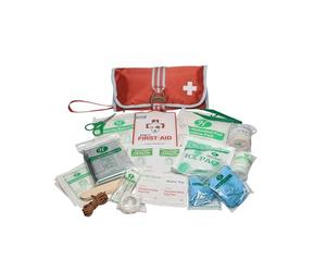Kurgo Trousse de Secours pour Chien, Kit de 1ers Soins pour Animaux (50 pièces), Compacte et Pratique, Rouge Paprika