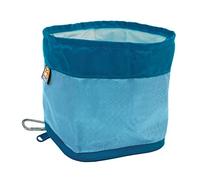 Kurgo Zippy - Gamelles portatives pour Chien, gamelle de Voyage pour croquettes, avec Mousqueton, 1,36 L - Bleu