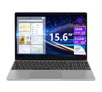 KurieTim Ordinateur portable 15,6", 32 Go de RAM DDR4 512 Go PCIe SSD, processeur IntelN95 (4C/4T, jusqu'à 3,4 GHz), ordinateurs portables de jeu avec clavier rétroéclairé, lecteur d'empreintes