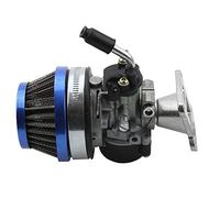 Kurihina Compatible avec carburateur 2 temps 49cc 50cc Ensemble de filtre à air adapté pour moteur 2 temps 60CC 66CC 70cc 80cc Scooter Vélo motorisé, Quad Chopper ATV