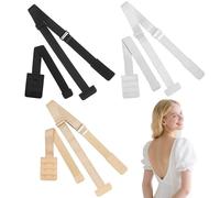 kurkip 6 Pièces Extension de Soutien Gorge, Rallonge Soutien Gorge 3 Rangs 2 Crochets 3 Crochets, Gorge D'extension de Soutien, Doux Confort Élastique, Convient aux femmes (Noir-Blanc-Couleur chair)