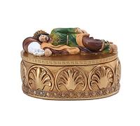 KURKUR St Joseph Endormi Statues Boîte à Bijoux,Saint Joseph Millésime Boîte De Chapelet,Dons Catholiques Renaissance Collection St Joseph Figurines Boîte à Bijoux Cas du Rosaire-Un Un