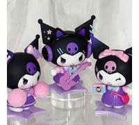 Kuromi école journal Figure boîte aveugle mignon Kuromi Anime poupée Surprise sac boîte mystère figurine d'action bureau décoration jouet cadeau 3 boîtes mystères