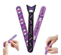 Kuromi Limes à Ongles 3 Pièces - Lime à Ongles Double Face 180/240 Professionnelle - Kit Manucure pour Ongles Naturels & Faux Ongles - Nail Art, Lime Douce Enfant & Adulte Usage Maison