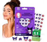 Kuromi Patch Bouton 20 pcs - Patch Anti Bouton Hydrocolloïde - Patch Acné Visage Jour Nuit - Pimple Patch Absorbe Sébum Point Noir Nez - Design Cute Adolescents Adultes