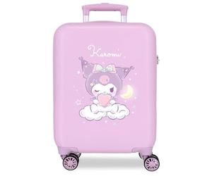 Kuromi Sweet Dream - Valise Enfant fabriquée en ABS, Un matériau Rigide et léger, avec Roues Doubles et Fermeture à Combinaison latérale, de Joumma Bags.