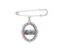 Kursaal Park France Tour Eiffel Broche Broche Robe Chemise Foulard Clips , M