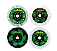 KURSTOL Disque Diamant - 4 pièces 75mm x 10mm Disques à Tronçonner Diamanté pour Béton Métal Bois Verre