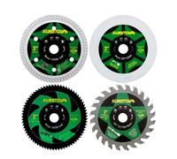 KURSTOL Disque Diamant - 4 pièces 75mm x 10mm Disques à Tronçonner Diamanté pour Carrelage Métal Bois Verre
