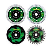 KURSTOL Disque Diamant - 4 pièces 75mm x 10mm Disques à Tronçonner Diamanté pour Carrelage Métal Bois Béton