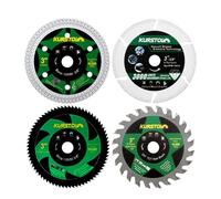 KURSTOL Disque Diamant - 4 pièces 75mm x 10mm Disques à Tronçonner Diamanté pour Carrelage Métal Bois Acier