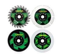 KURSTOL Disque Diamant - 4 pièces 75mm x 10mm Disques à Tronçonner Diamanté pour Métal Bois Plastique Verre