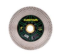 KURSTOL Disque Diamant Carrelage 105mm - Double Face Coupe Meulage Lame Scie Diamant pour Porcelaine Céramique Marbre Granit Pierre Artificielle Quartz