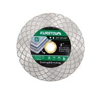 KURSTOL Disque Diamant Carrelage - 125mm Disques à Tronçonner Diamantés Fraise Carrelage Pour Couper et Meuler les Carreaux de Céramique, la Porcelaine, le Granit, le Marbre