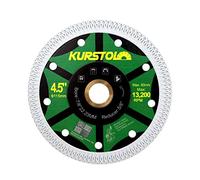 KURSTOL Disque Diamant pour Carrelage - 115mm Disques à Tronçonner Diamantés Ultra Fin pour Porcelaine, carrelage, céramique, marbre, granit, avec 22.23-15.875mm Alésage