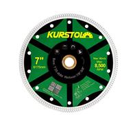 KURSTOL Disque Diamant pour Carrelage - 180mm Disques à Tronçonner Diamantés Ultra Fin pour Porcelaine, carrelage, céramique, marbre, granit, avec 25,4-22,23-15,875mm Alésage