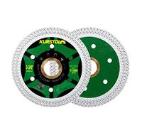 KURSTOL Disque Diamant pour Carrelage - 2 x 85mm Disques à Tronçonner Diamantés Ultra Fin pour Porcelaine, carrelage, céramique, marbre, granit, avec 22.23-15.875mm Alésage
